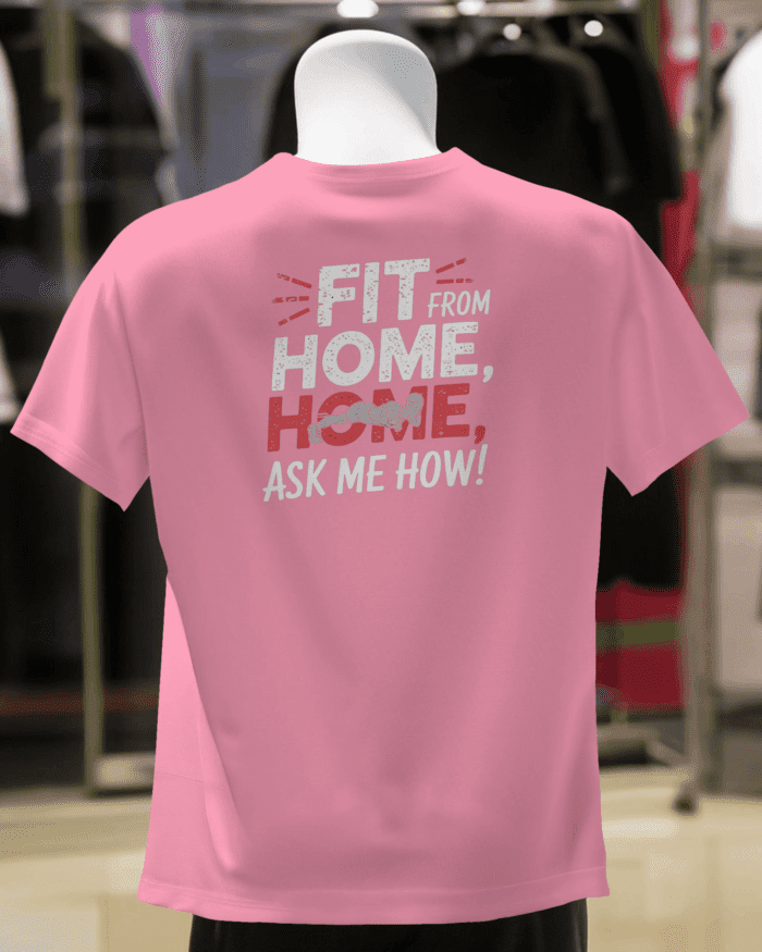 Fit From Home Double-Sided Printed T-Shirt (180 GSM) - Image 19