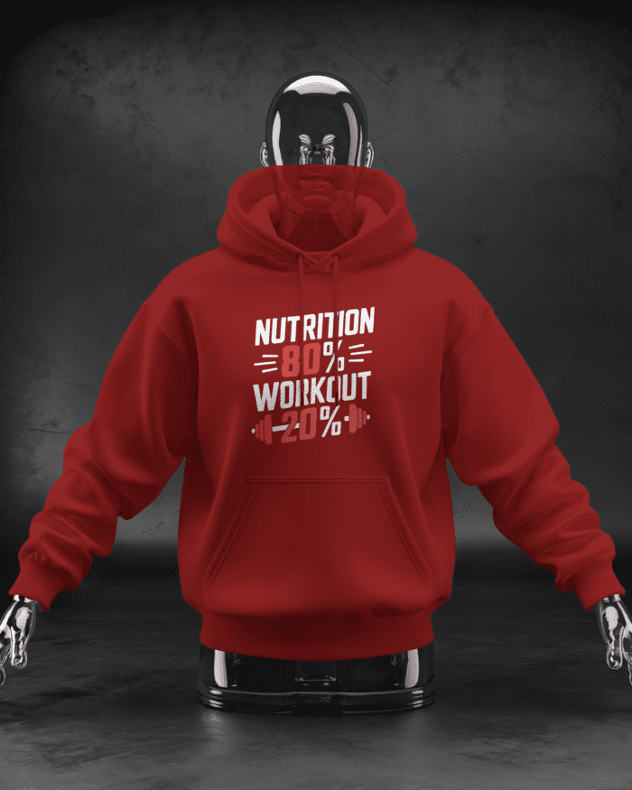 Nutrition 80%, Workout 20% Hoodie - Image 4
