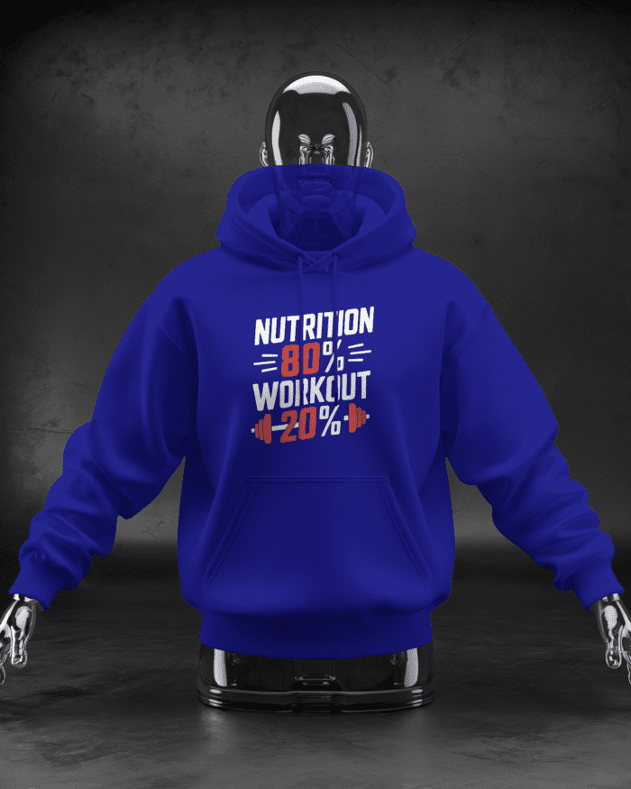 Nutrition 80%, Workout 20% Hoodie - Image 6