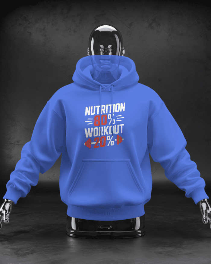 Nutrition 80%, Workout 20% Hoodie - Image 3