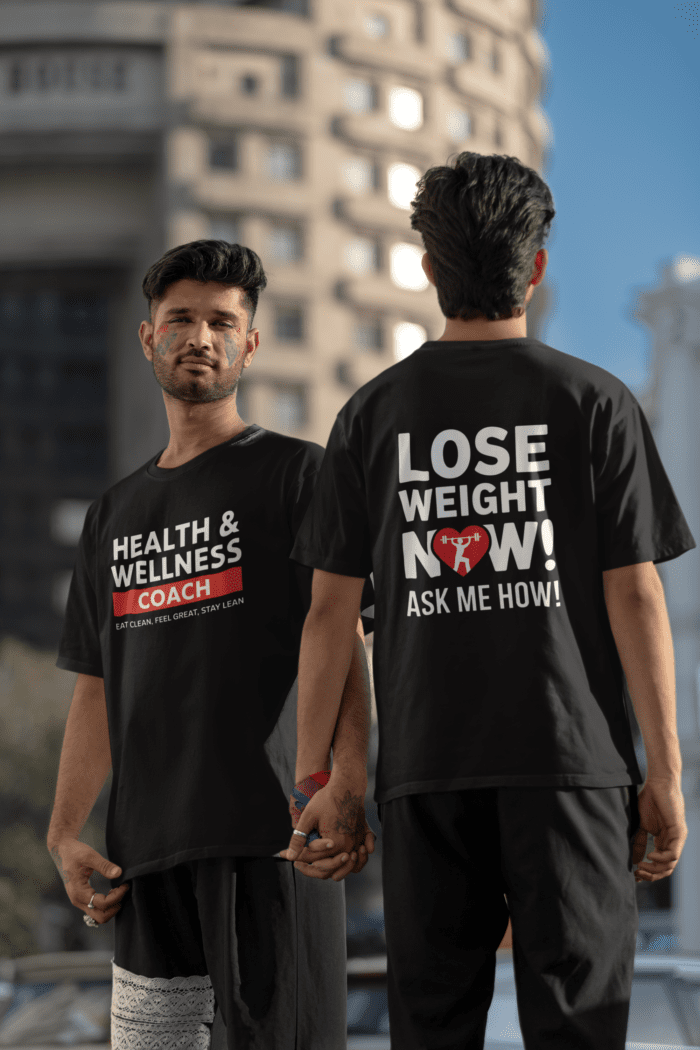 Health & Wellness Coach, Lose Weight Now! Ask Me How! Both-Side Print T-Shirt