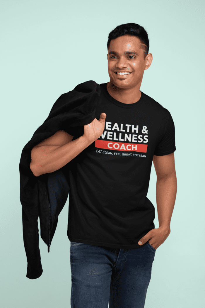 Health & Wellness Coach, Lose Weight Now! Ask Me How! Both-Side Print T-Shirt - Image 4