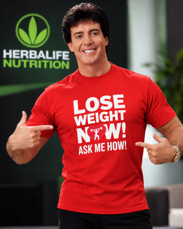 Lose Weight Now! Ask Me How! Cotton Tshirt for Ads